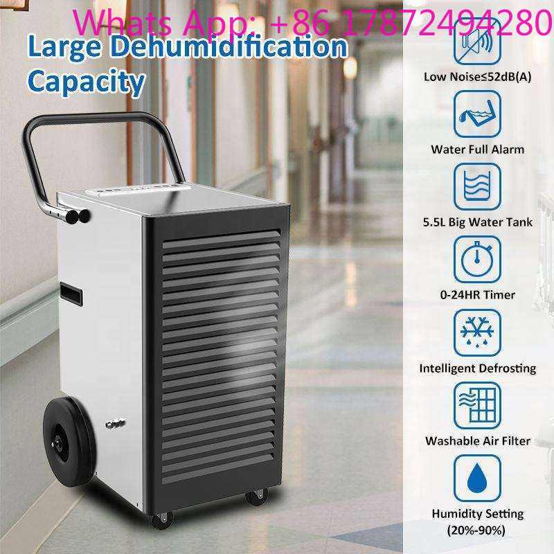 Commercial Dehumidifier 50L Industrial - 50l/Day Desiccant Dehumidifier Commercial Industrial Portable