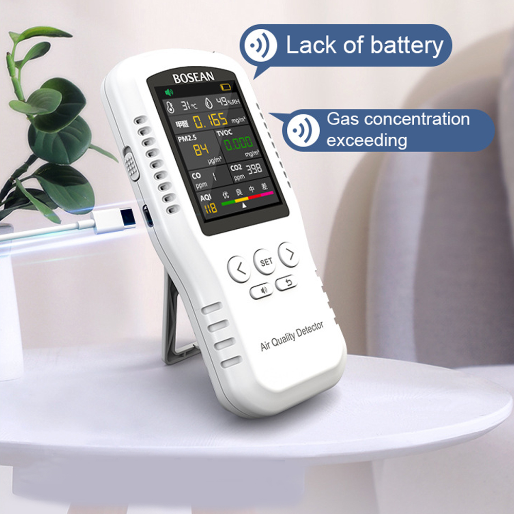 8 In 1 Professional Air Qualit - Air Quality Monitor Co2 Pm2.5 Tvoc 评论和价格