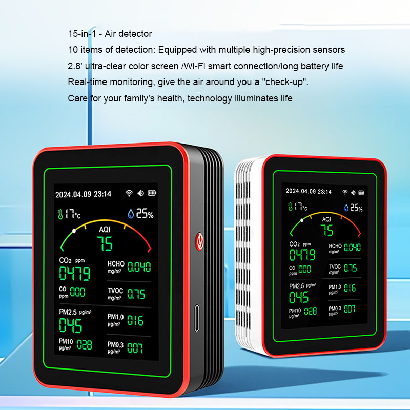 15In1 Thousand-digit Air Quali - Air Quality Monitor Co2 Pm2.5 Tvoc 评论和价格