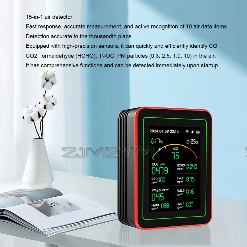 15In1 Thousand-digit Air Quali - Air Quality Monitor Co2 Pm2.5 Tvoc 评论和价格