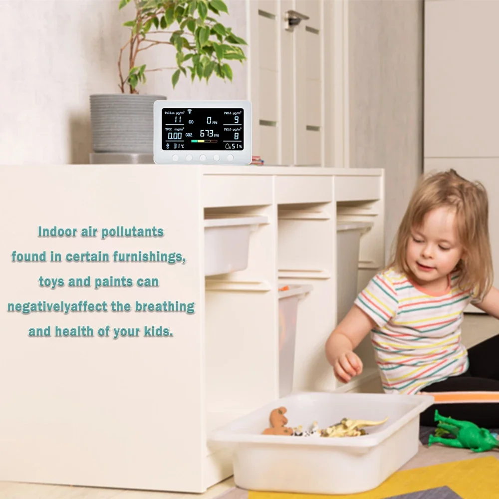 2026 2025Wi-Fi Air Quality Mon - Air Quality Monitor Co2 Pm2.5 Tvoc 评论和价格