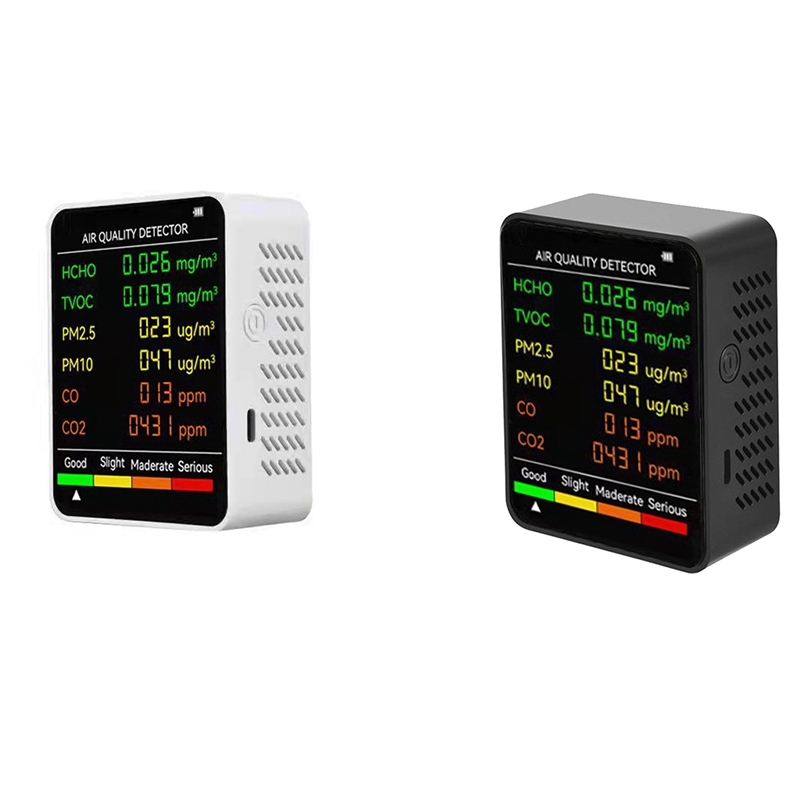 6 In 1 PM2.5 PM10 HCHO TVOC CO - Air Quality Monitor Co2 Pm2.5 Tvoc 评论和价格