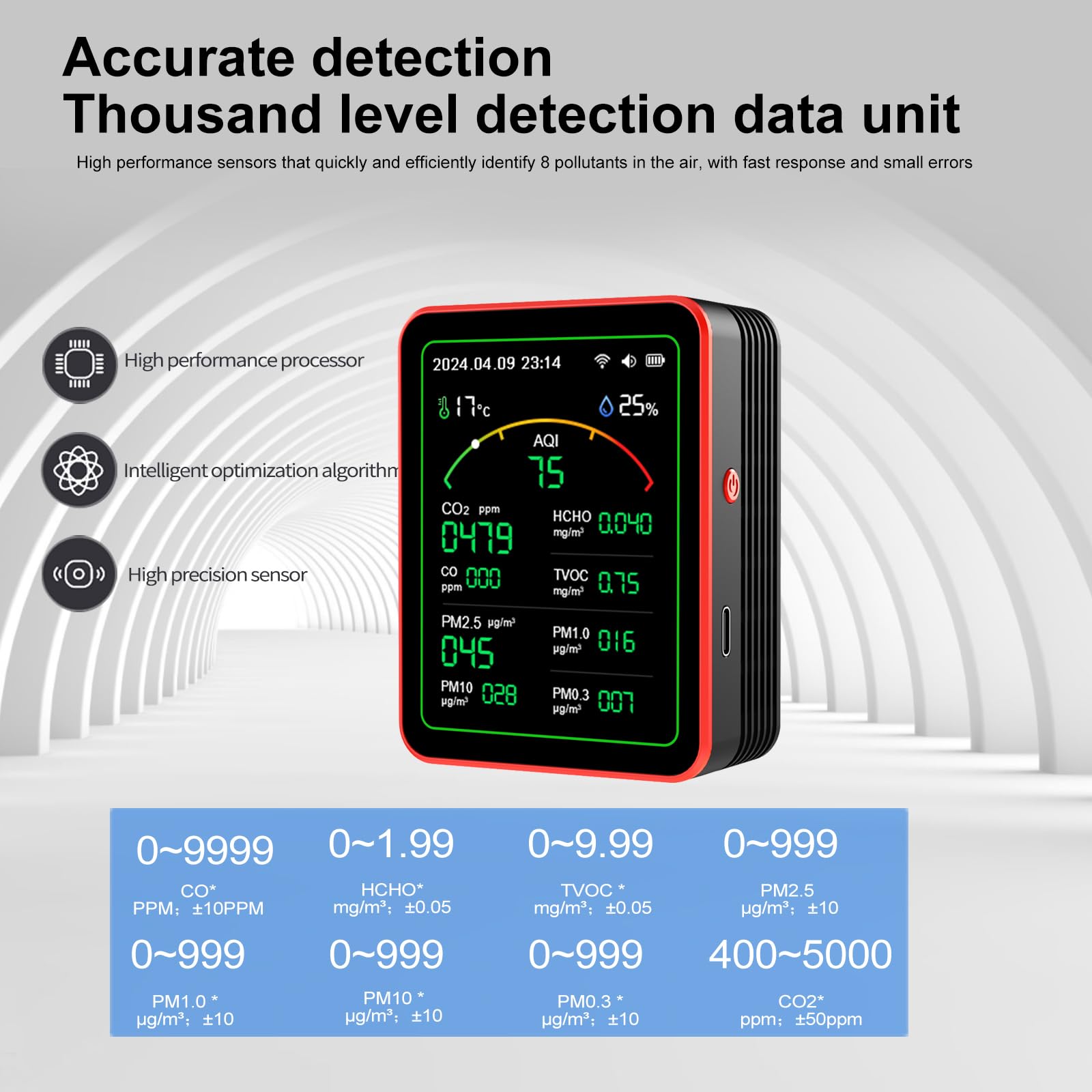 Smart Life 15 in 1 Air Quality - Air Quality Monitor Co2 Pm2.5 Tvoc 评论和价格
