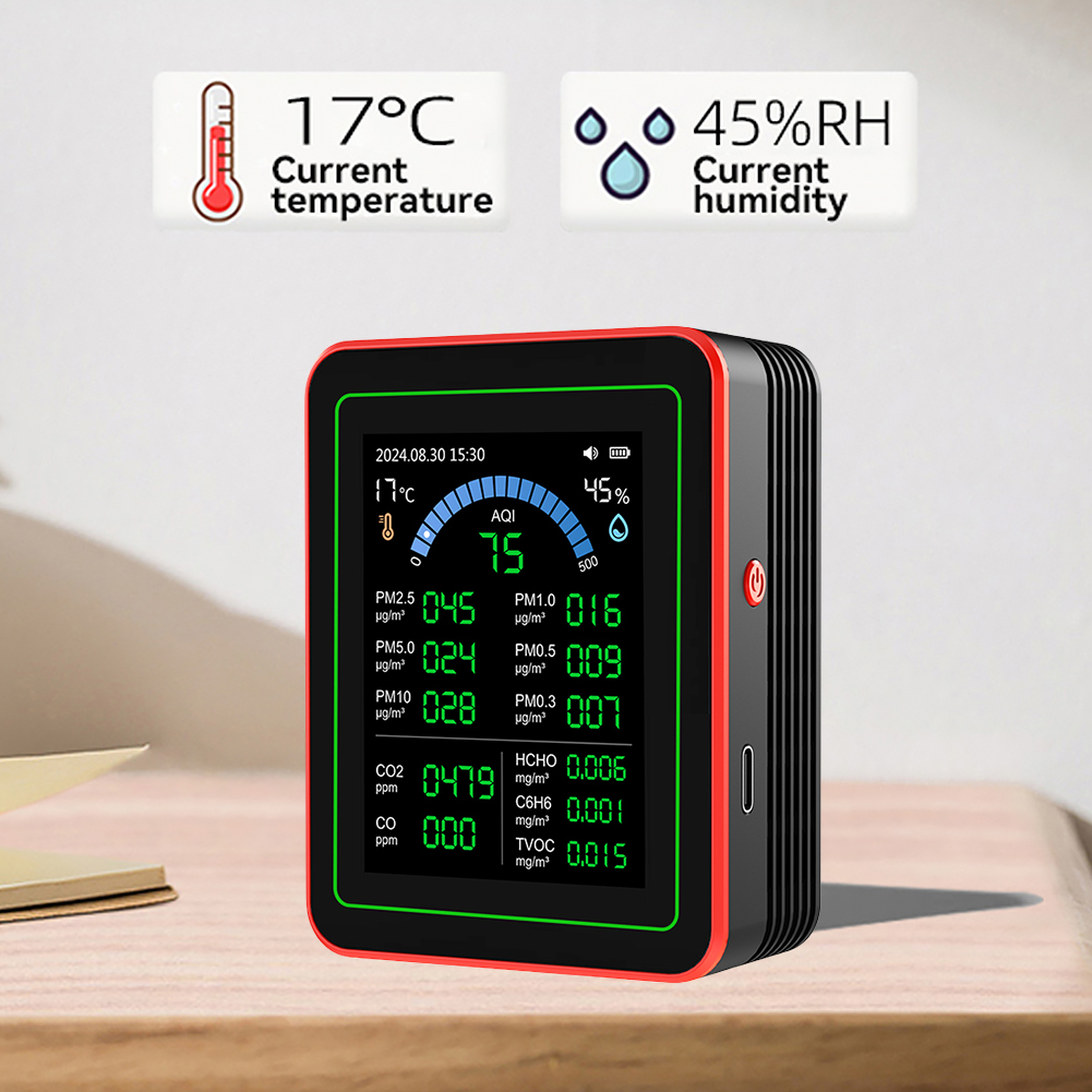 18 In 1 Air Quality Monitor Se - Air Quality Monitor Co2 Pm2.5 Tvoc 评论和价格