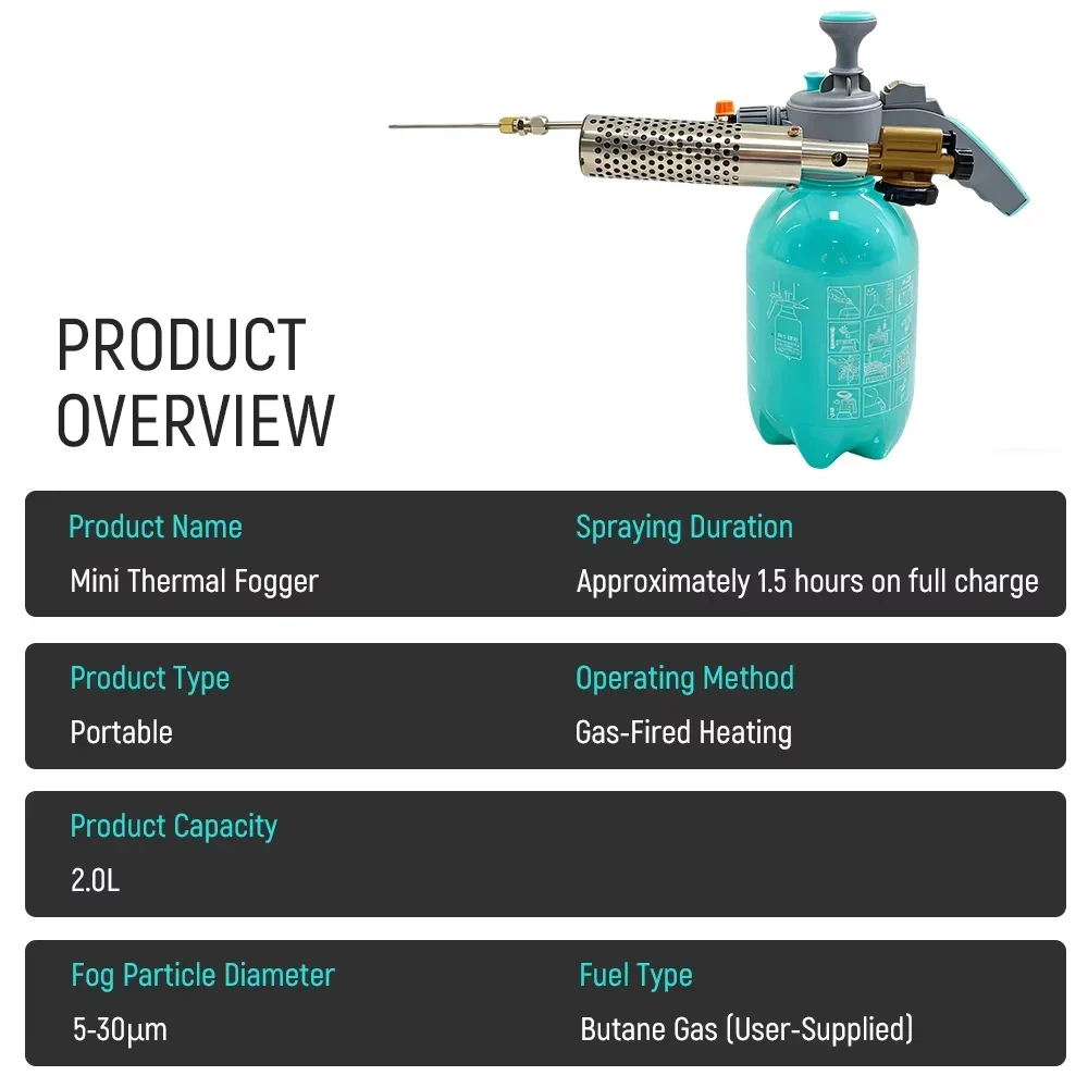 2L Handheld Thermal Fogger Por - Fogger Machine Thermal Disinfection 评论和价格
